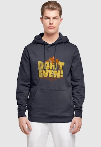 Sweat-shirt 'Tom and Jerry - Don't Even' ABSOLUTE CULT en bleu : devant