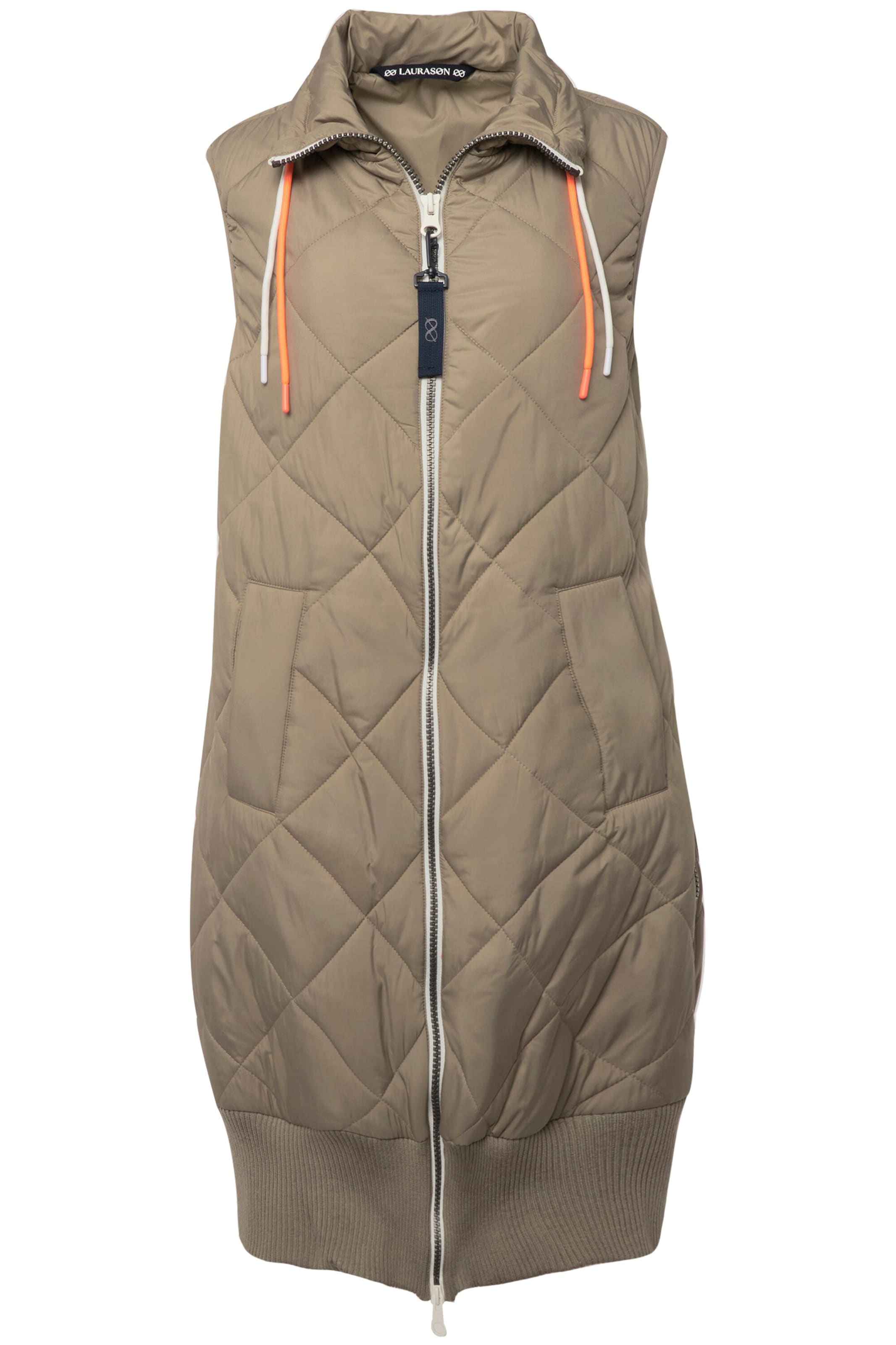 LAURASØN Weste in Beige: Vorderseite