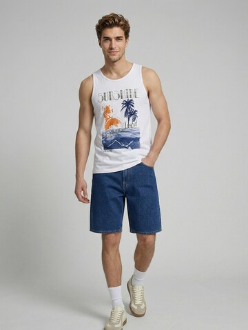 JJ Rebel Majica 'JREBMASON' | bela barva