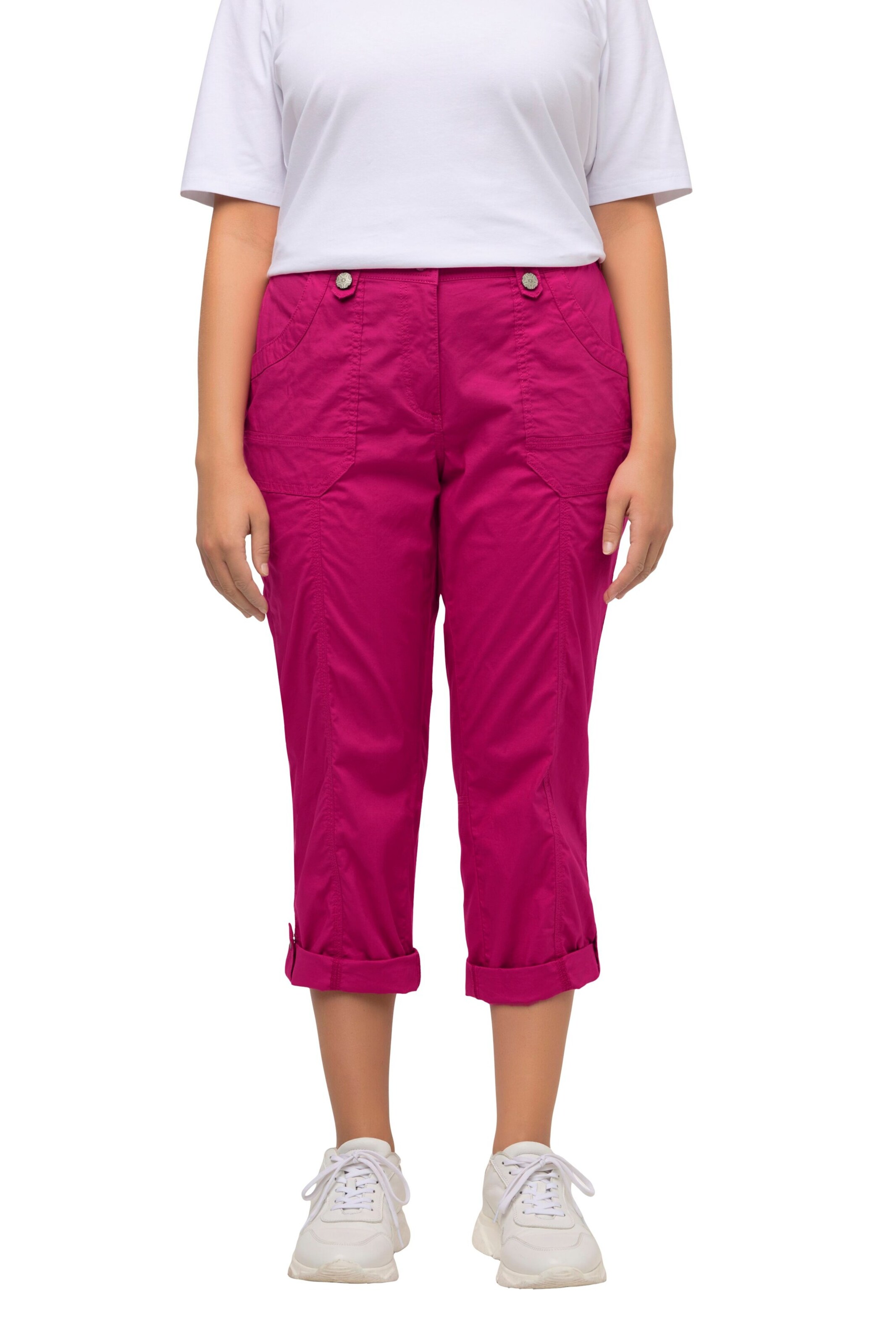 regular Pantaloni di Ulla Popken in rosa: frontale