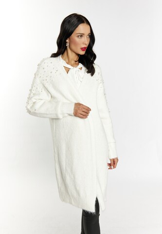 Cardigan faina en blanc : devant