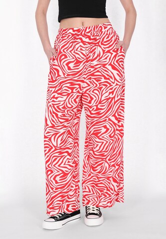 Wide Leg Pantalon myMo ROCKS en rouge : devant