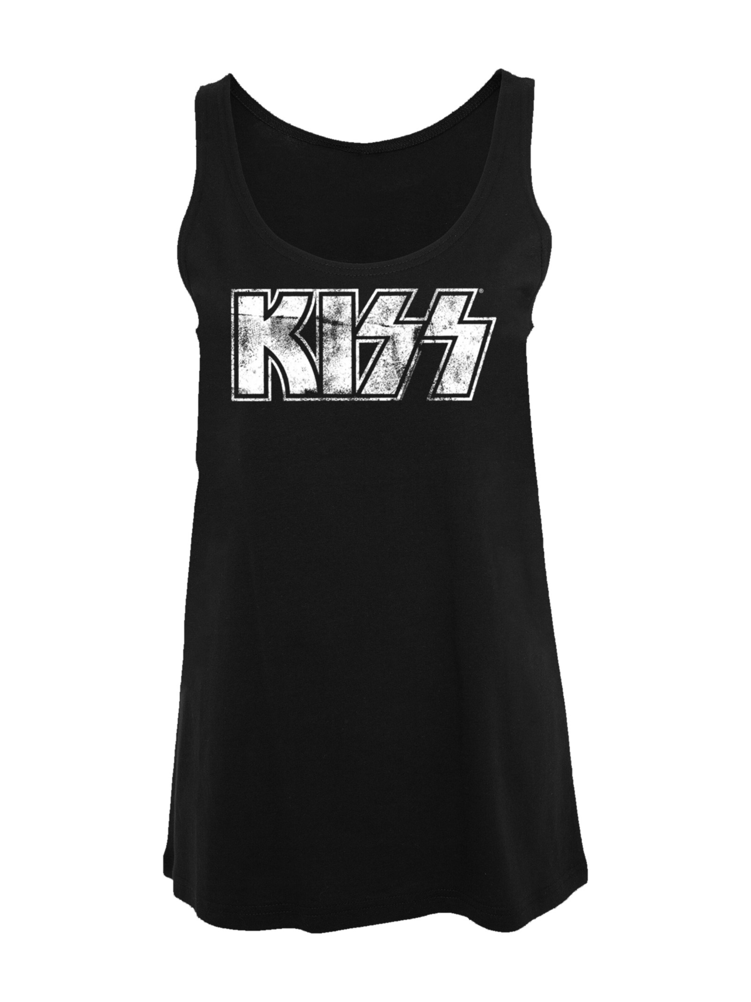 F4NT4STIC Top 'Kiss' in Zwart: voorkant