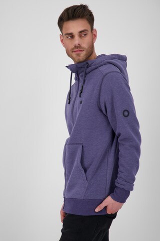 Alife and Kickin Zip-Up Hoodie 'TrasherAK' in Blue