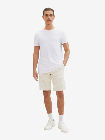 TOM TAILOR Regular Chino Pants in White