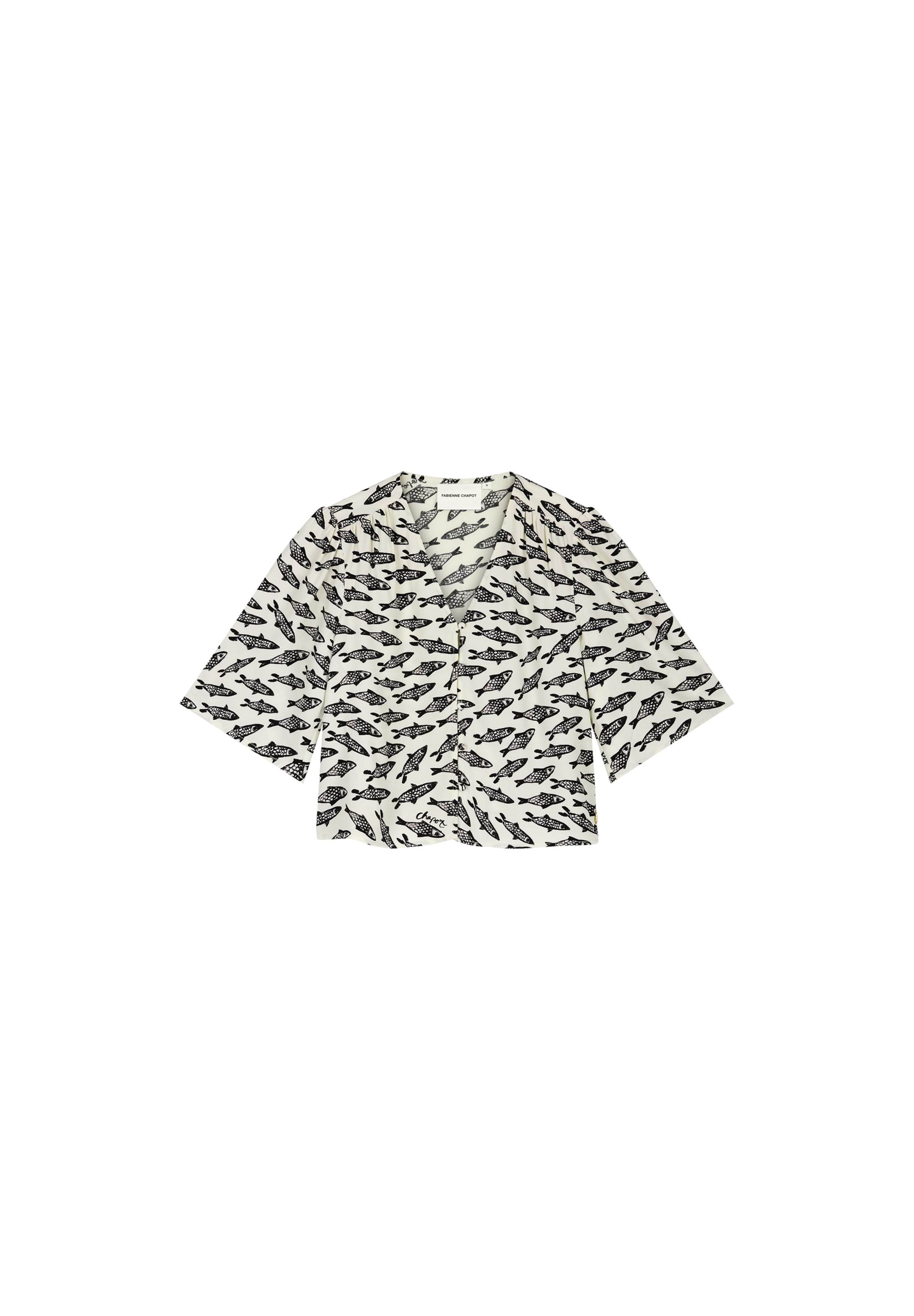 Chemisier Fabienne Chapot en beige : devant