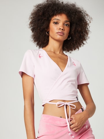 VIERVIER Shirt 'Tara' in Pink: front