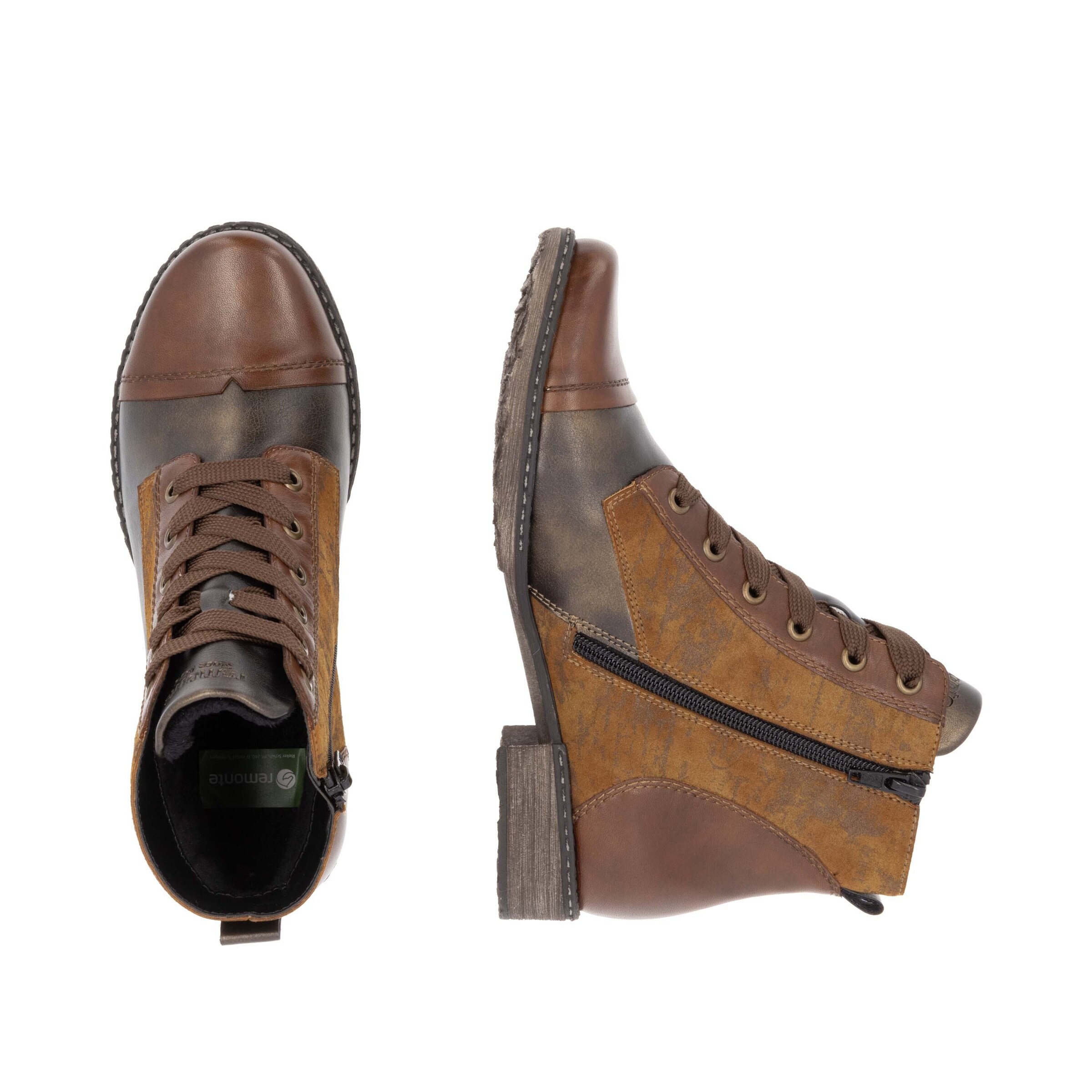 Bottes à lacets 'D4381' REMONTE en marron