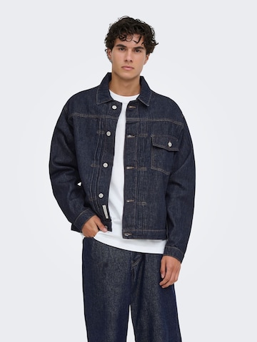Only & Sons Tussenjas 'ONSType' in Blauw: voorkant