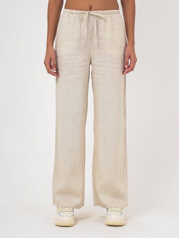 FRESHLIONS Wide Leg Hose 'Livia' in Beige: Vorderseite
