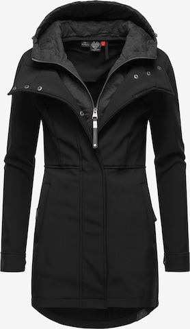 Ragwear Функционално палто 'Ybela' в черно: отпред