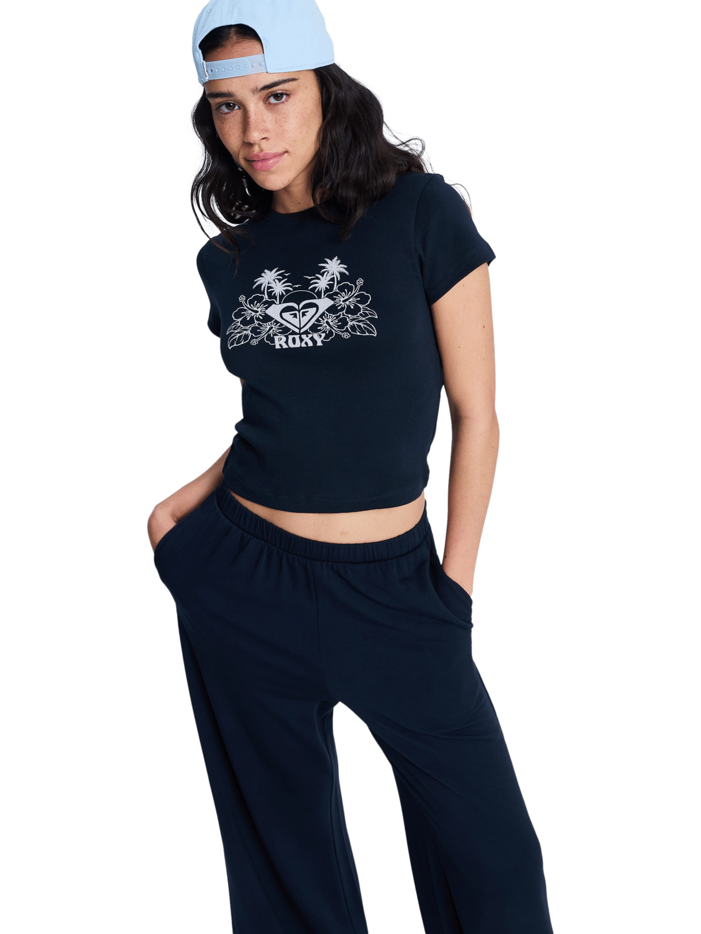 T-shirt 'Beach Love' ROXY en noir : devant