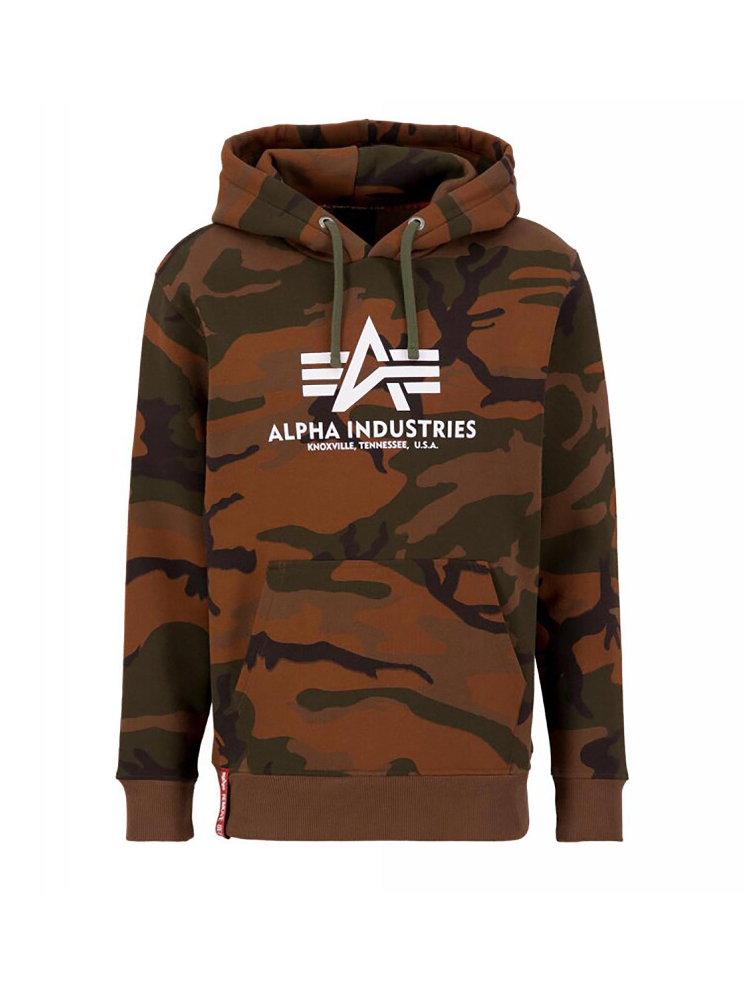 ALPHA INDUSTRIES Sweatshirt 'Basic Camo' in Mixed colors: front