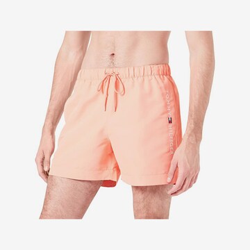 Shorts de bain Tommy Hilfiger Underwear en orange : devant