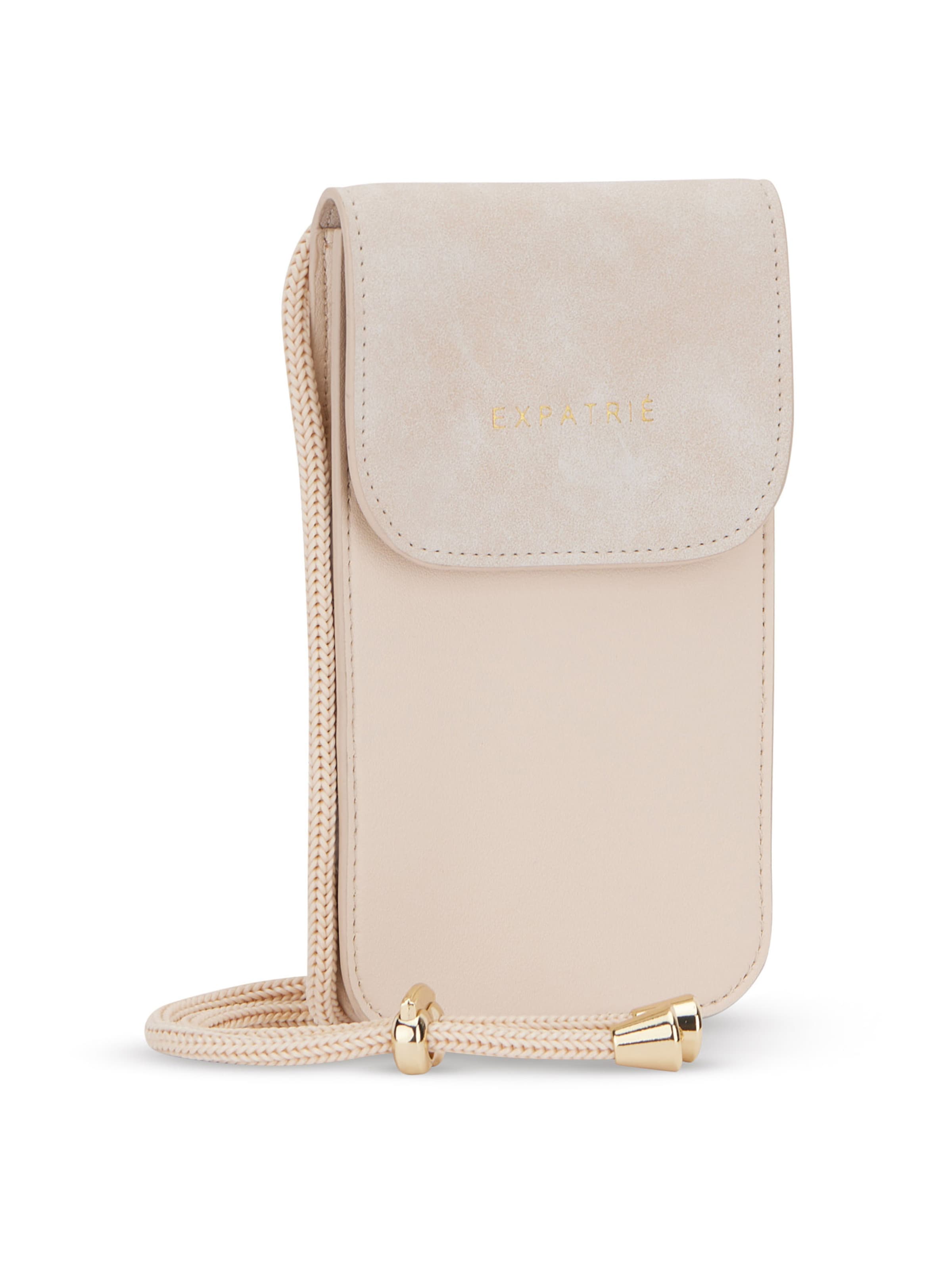 Expatrié Taška přes rameno 'Amelie' – béžová: přední strana