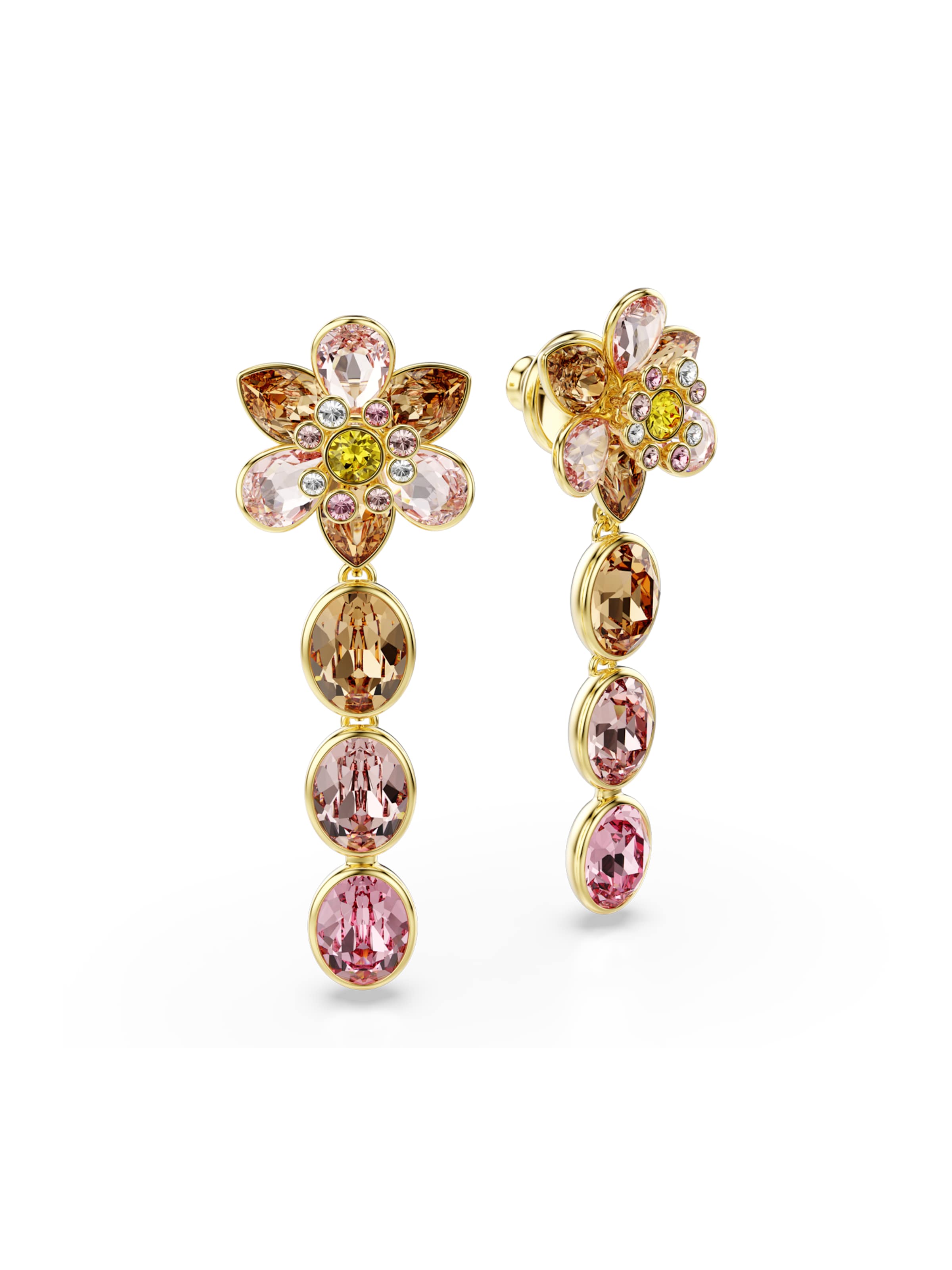 Boucles d'oreilles 'Idyllia' Swarovski en or