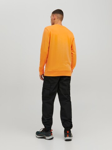 JACK & JONES Sweatshirt 'Flores' i orange