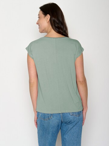 GREENBOMB Shirt 'Timid Les Fleurs' in Groen