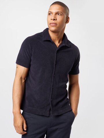 Oscar Jacobson Regular fit Button Up Shirt 'ALBIN' in Blue: front