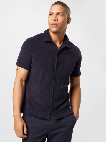 Oscar Jacobson - Regular Fit Camisa 'ALBIN' em azul: frente