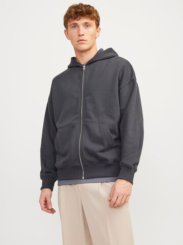 JACK & JONES Sweatjacke 'Harvey' in Grau: predná strana