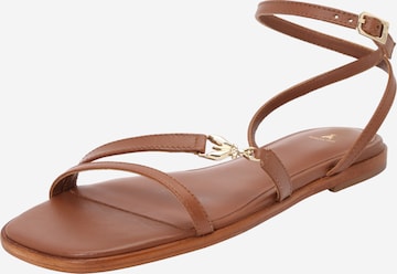 smėlio PATRIZIA PEPE Basutės su dirželiais: priekis