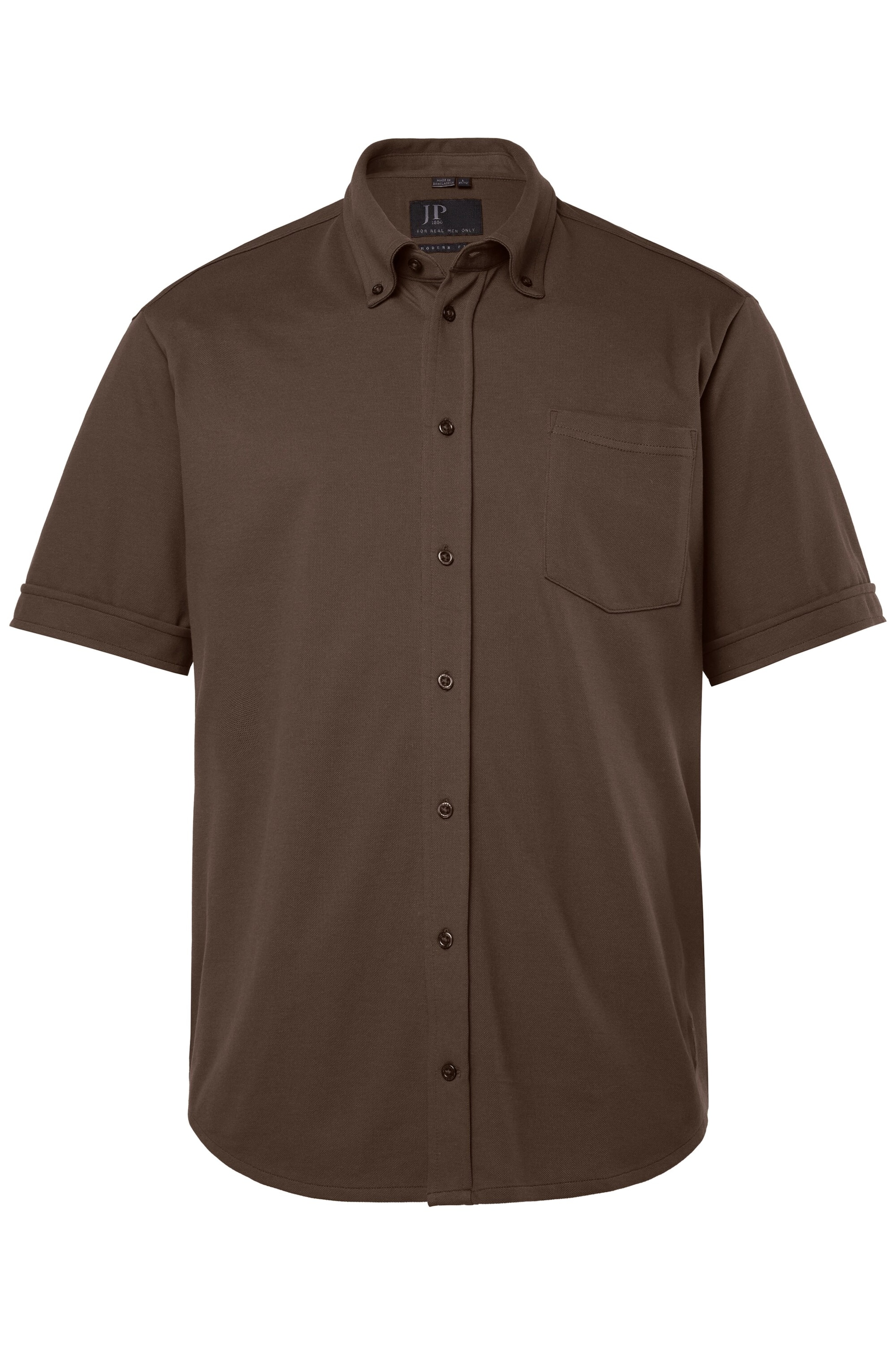 JP1880 Regular Fit Hemd in Braun: Vorderseite