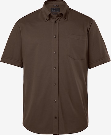 JP1880 Regular Fit Hemd in Braun: Vorderseite