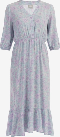 Robe Usha en bleu : devant