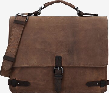 Harold's Document Bag 'Leado ' in Brown: front