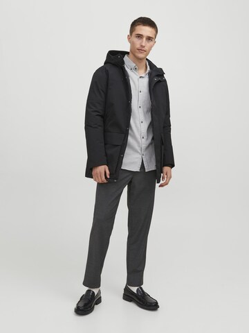 JACK & JONES Slim fit Koszula 'Classic' w kolorze szary