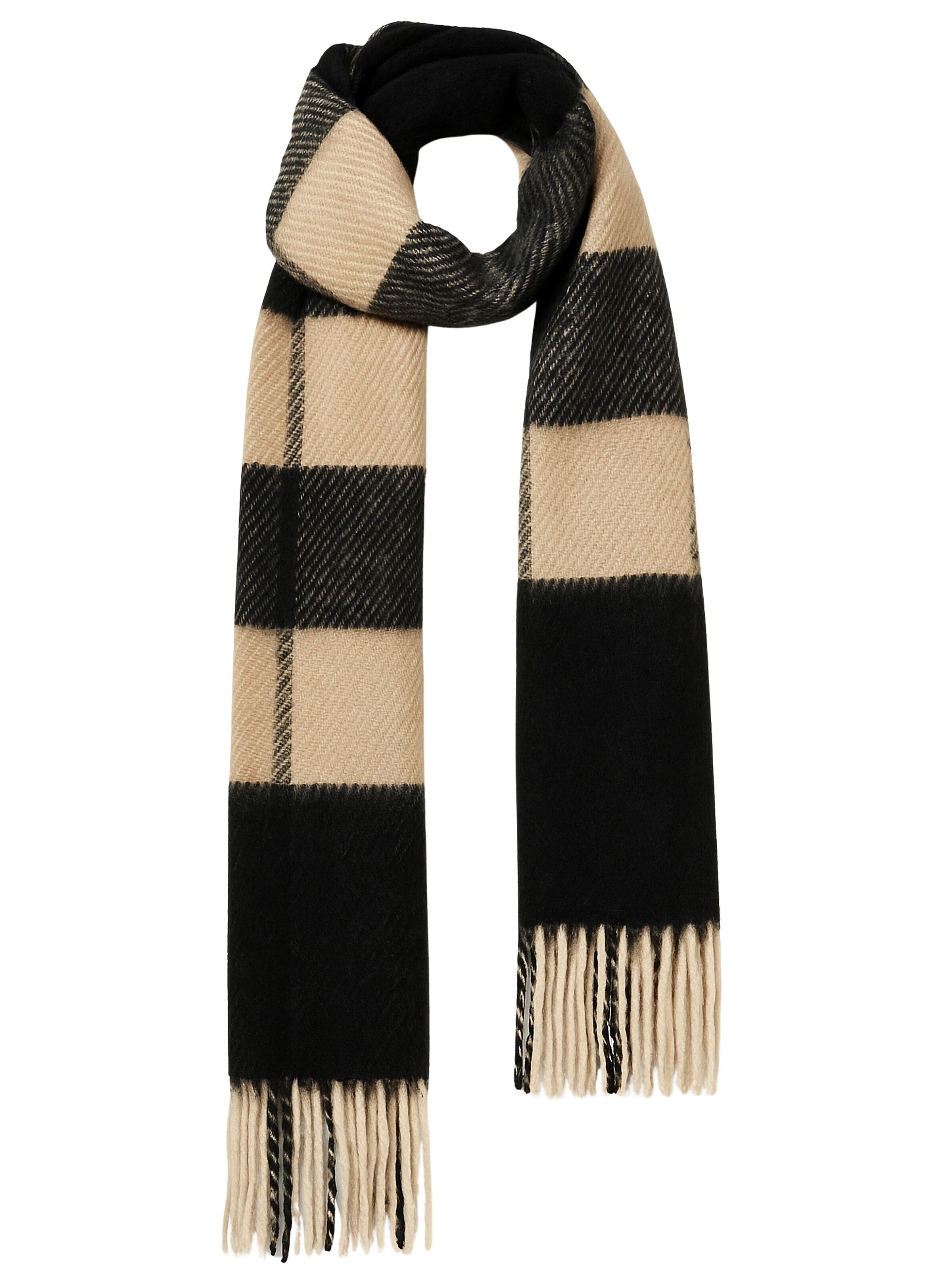 COLLEZIONE ALESSANDRO Scarf 'SuperSofty' in Black: front