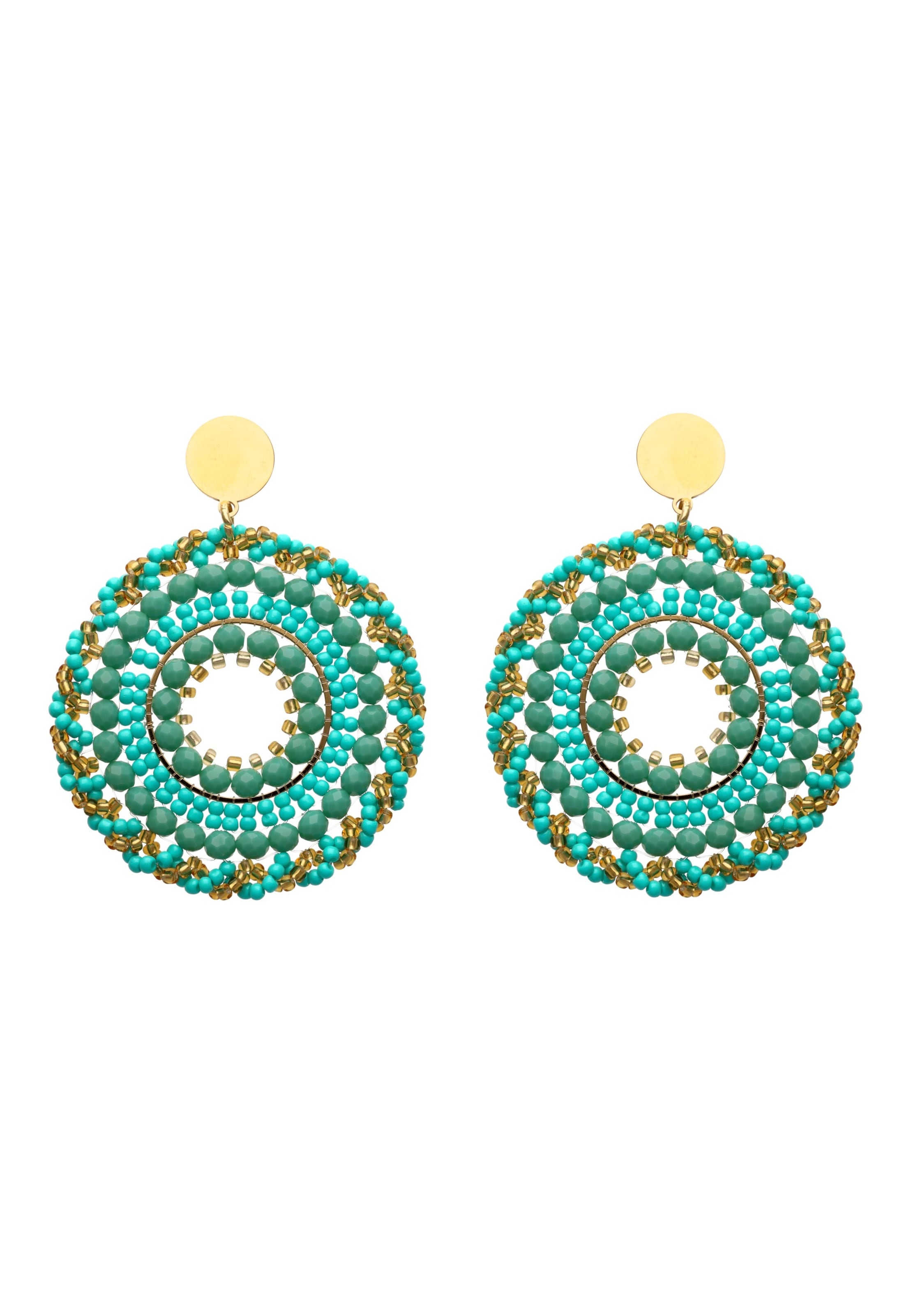 IZIA - Pendientes en azul: frente