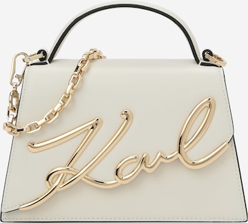Borsa a mano di Karl Lagerfeld in beige: frontale
