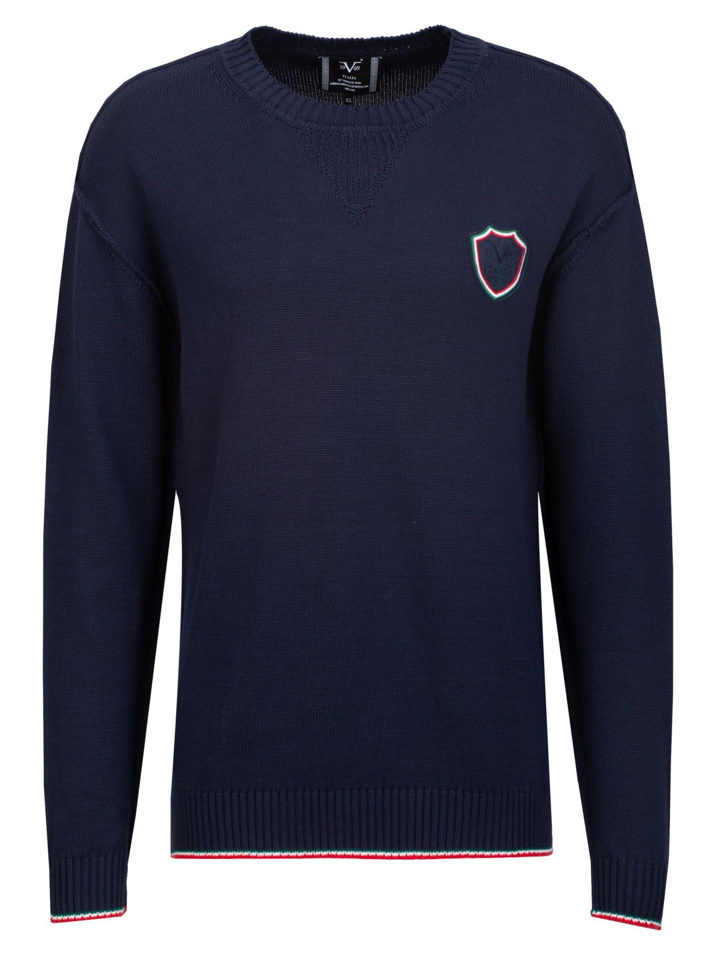 19V69 ITALIA Sweater 'Kris' in Blue: front