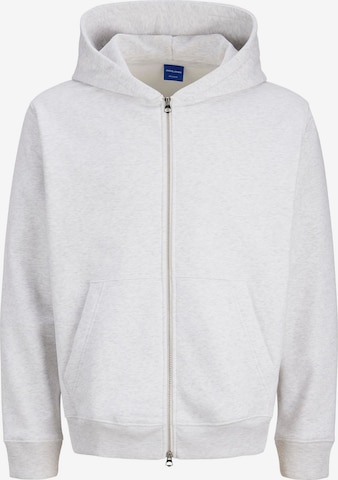 JACK & JONES Sweatjacke in Weiß: Vorderseite
