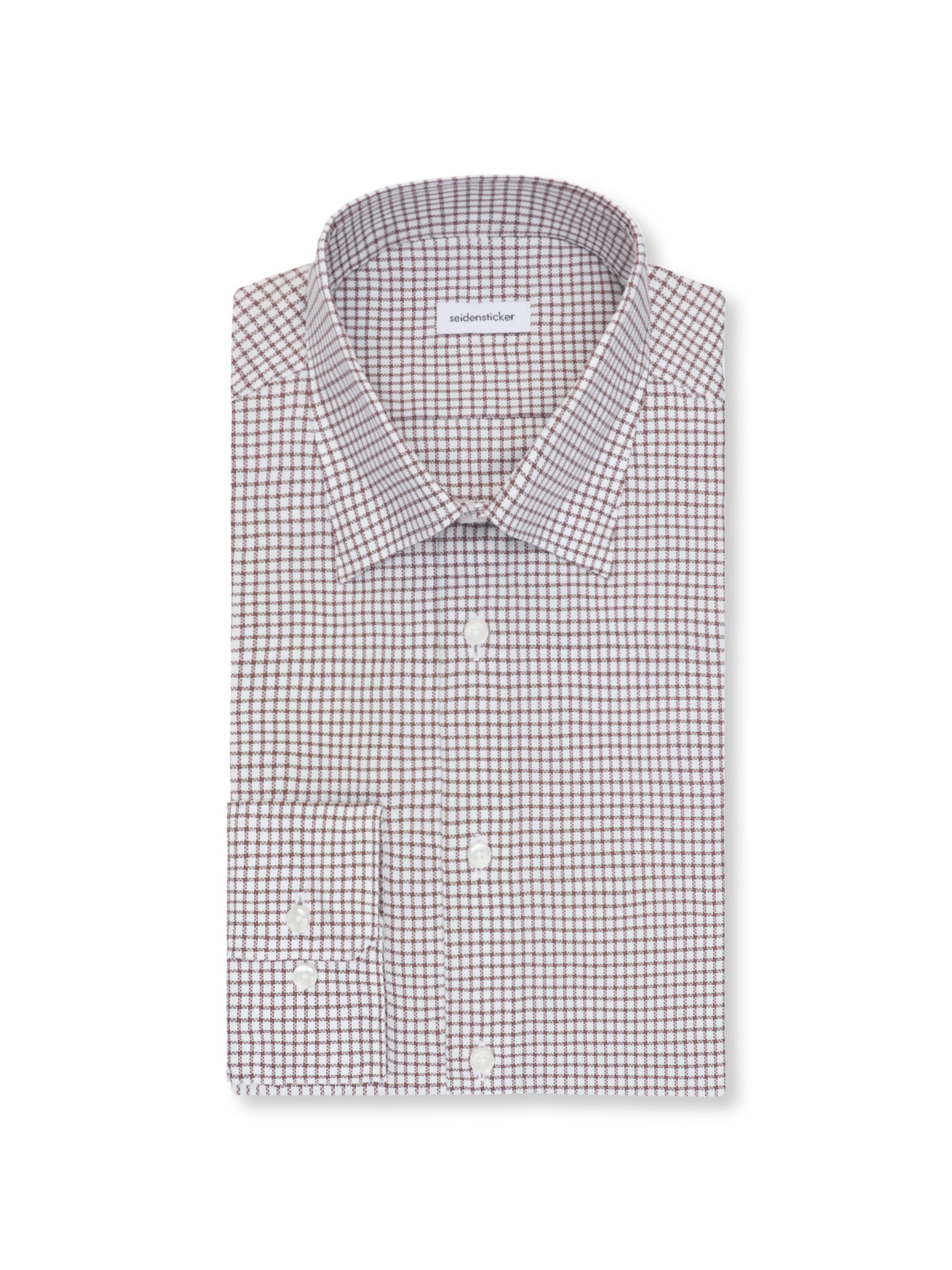 SEIDENSTICKER Slim fit Zakelijk overhemd 'CLASSIC ESSENTIALS' in Bruin