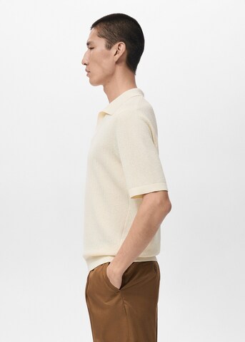 MANGO MAN Shirt in Beige