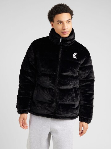 Karl Kani Winter Jacket in Black: front