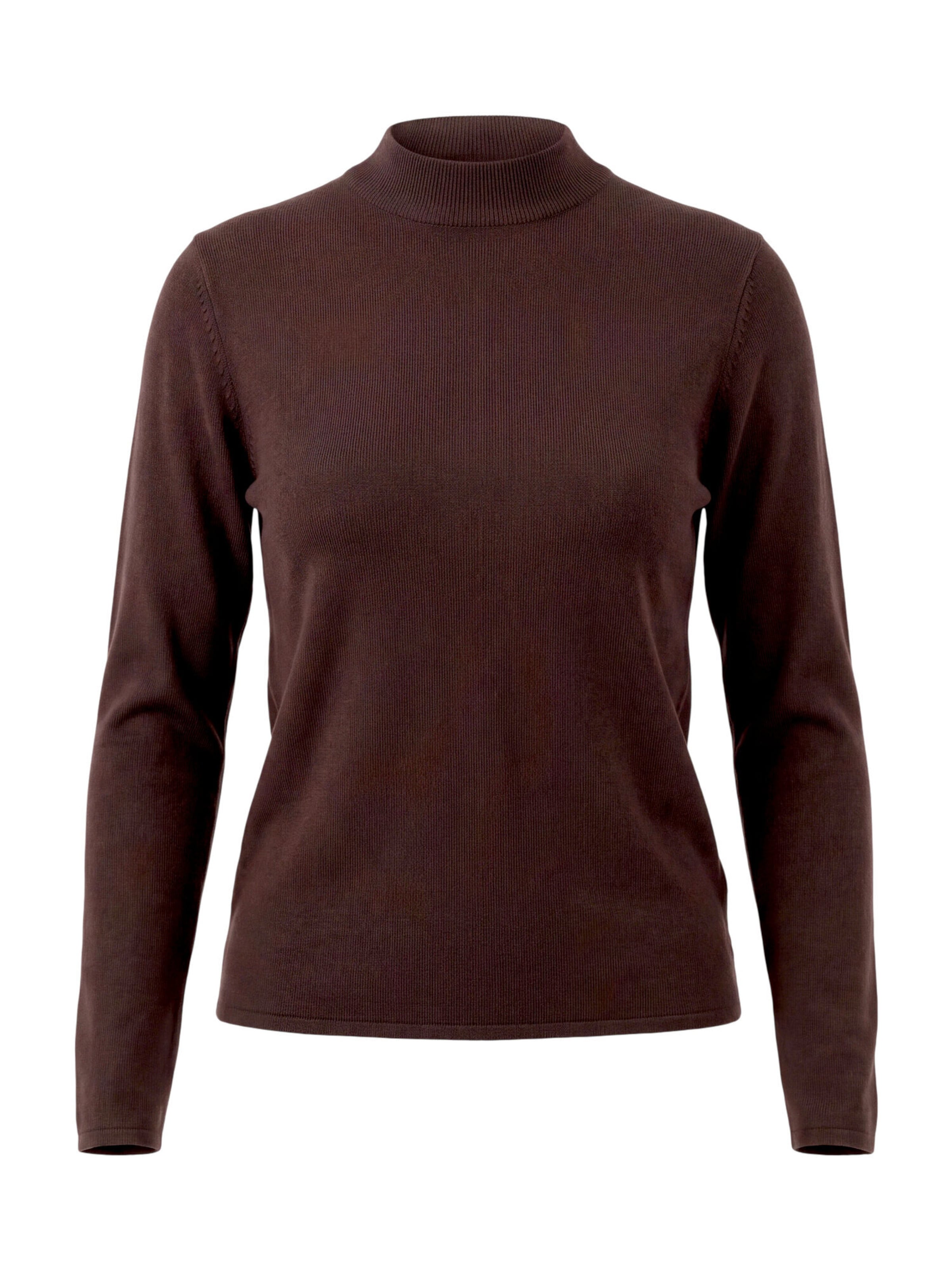 Pullover di zero in marrone: frontale
