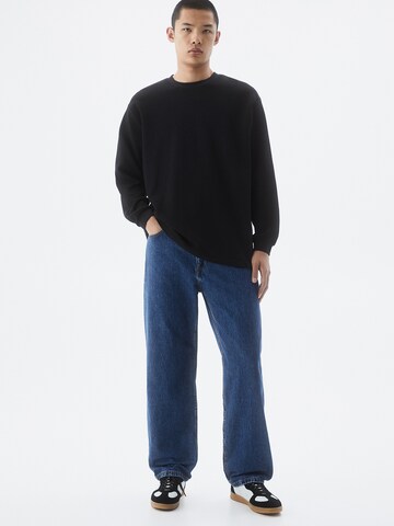 Wide Leg Jean Pull&Bear en bleu