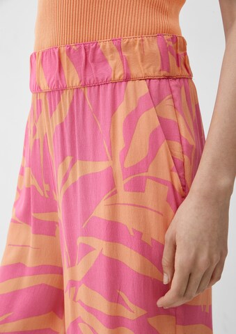 s.Oliver Loose fit Trousers in Orange