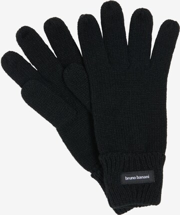 Gants 'BUSH ' BRUNO BANANI en noir : devant