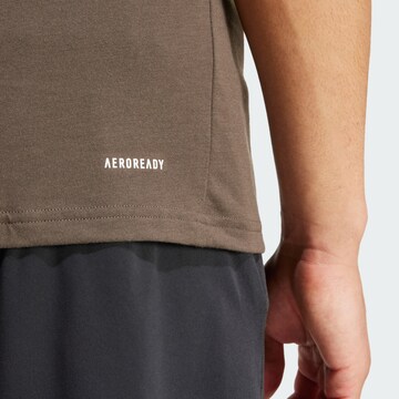 T-Shirt fonctionnel ADIDAS PERFORMANCE en marron