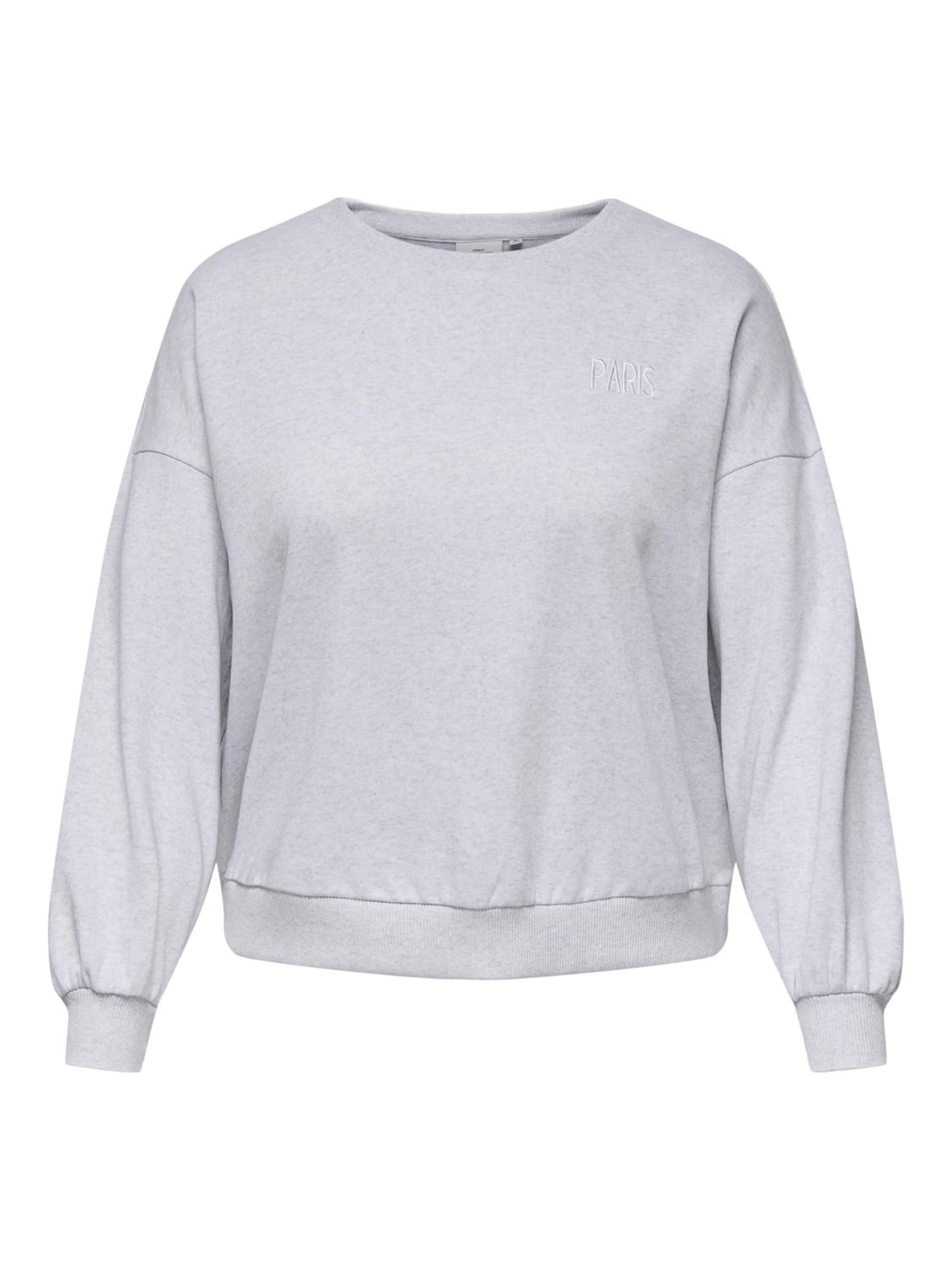 ONLY Carmakoma Sweatshirt in Grey: front