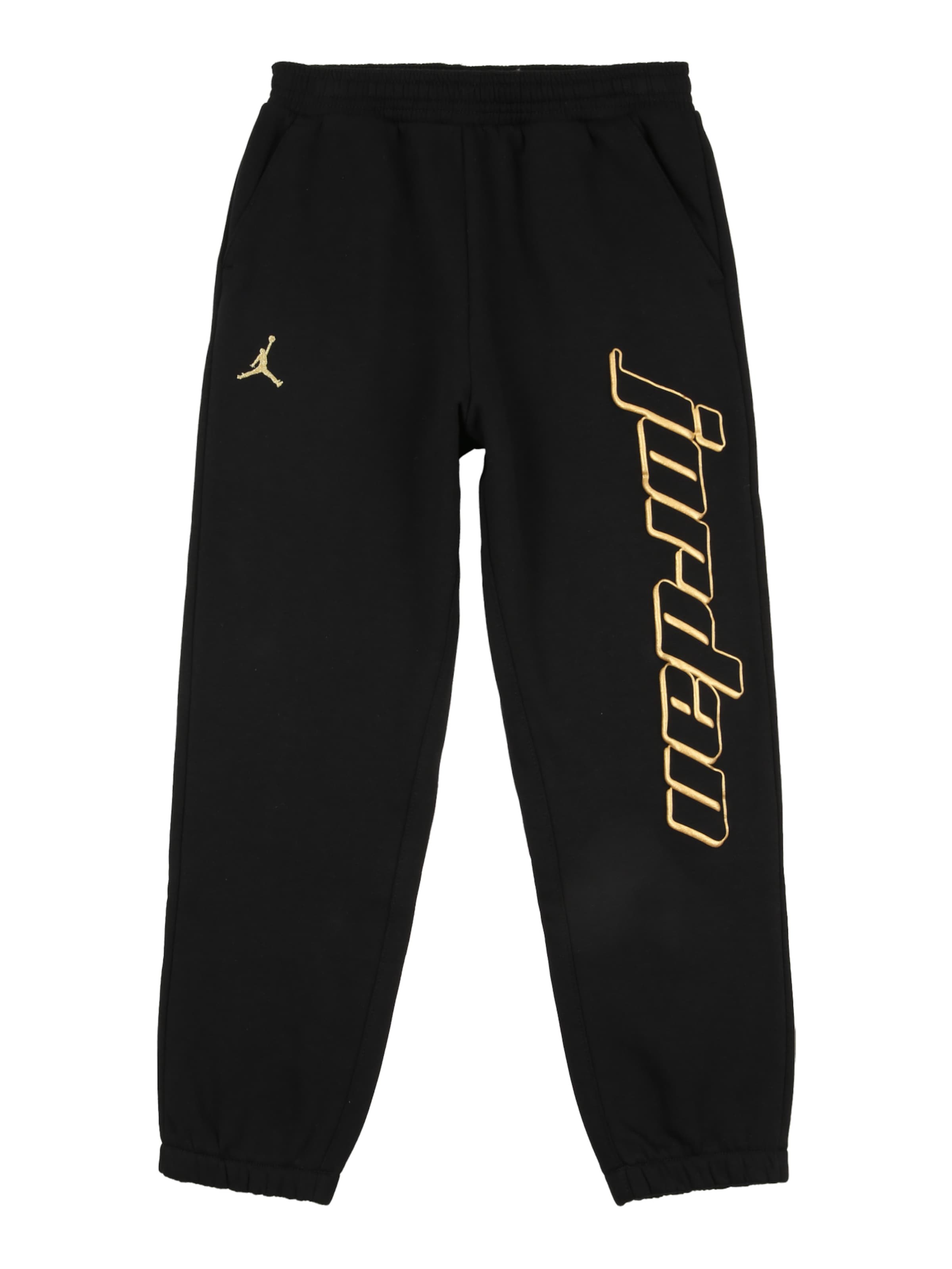 melns Jordan Pakapēniski sašaurināts piegriezums Bikses 'MOUNTAINSIDE': no priekšpuses