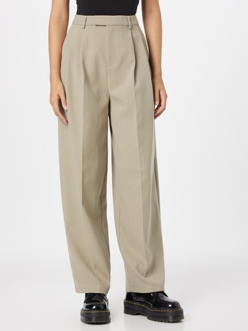 Loosefit Pantalon à pince MADS NORGAARD COPENHAGEN en beige : devant