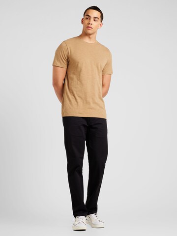 SELECTED HOMME Tričko 'SLHASPEN' - Hnedá