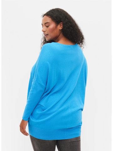 Zizzi Sweater 'Carrie' in Blue