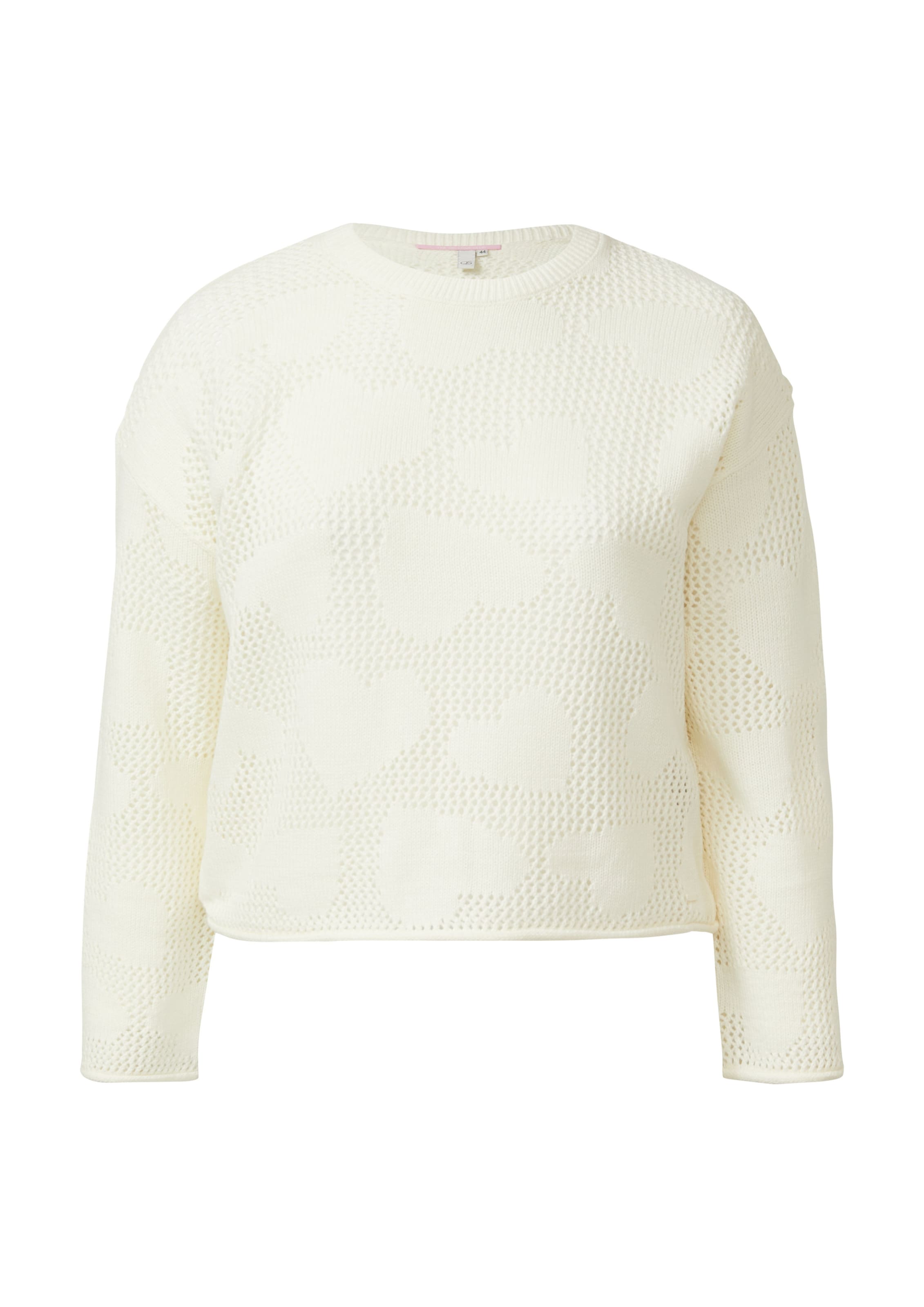 Pull-over QS en beige : devant
